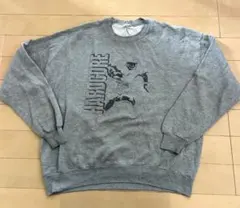 90's！JERZEES アメフト プリント スウェット トレーナー 短丈