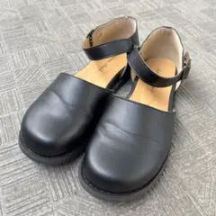 ✨良品✨ サマンサモスモス フラットサンダル サボ ストラップ レザー 黒 Mのサムネイル