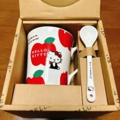 ハローキティ スプーン付きマグカップ(りんご)