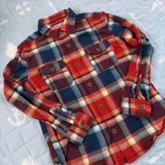 ミキハウス チェック柄 長袖シャツ 130