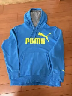 PUMA フード付きパーカー Sサイズ 青
