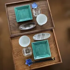 和食器セット 銘々皿 小鉢 箸置き グラス