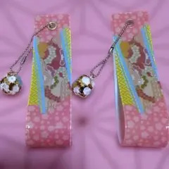 鬼滅の刃風　和柄キーホルダー