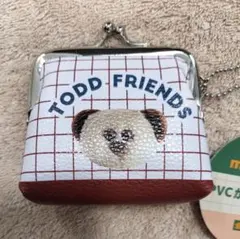 mojojojo PVC がま口ポーチ ブラウン