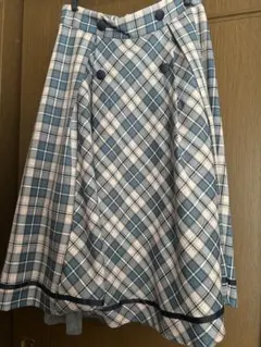 axes チェックスカート ブルー