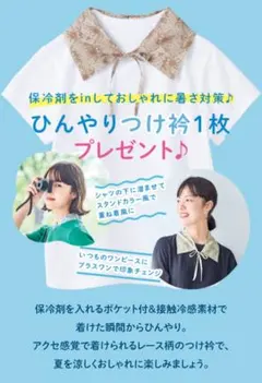 フェリシモ ひんやりつけ衿 シトラス