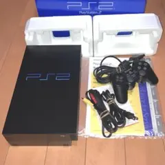 【動作良好 綺麗】 PS2 SCPH-30000 本体セット 取説、外箱付き