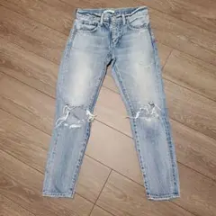MOUSSY ダメージ加工デニム