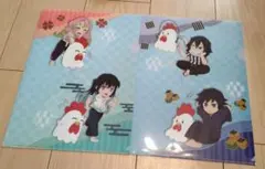 鬼滅の刃 ローソン クリアファイル 冨岡義勇 伊黒小芭内 甘露寺蜜璃 時透無一郎