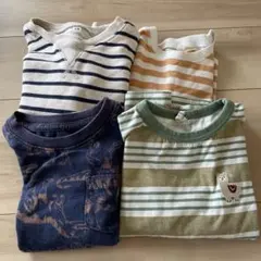 110サイズ ストライプ Tシャツ 4枚セット
