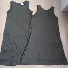 UNIQLO マーセライズ ノースリーブワンピース