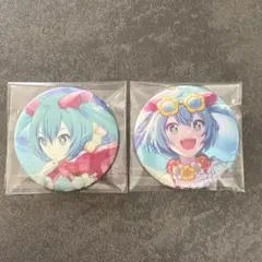 プロセカ　初音ミク　ダショミク　缶バッジ　グリ缶　２個セット