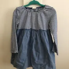 ボーダーワンピース h&m 12-18m 86cm キッズ