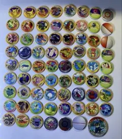 ポケモン バトルコイン 約70枚 ルカリオ PROMO入 ポケモンパッド付きのサムネイル