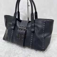 【美品】A.D.M.J. トートバッグ　シボ革　レザー　本革　y2k ベルトのサムネイル