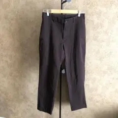 [メンズS]美品 UNIQLO スマートアンクルパンツ ダークブラウン