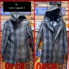 1piu1uguale3 クレイジーチェック　ラミネート加工　ラップコート　IVのサムネイル