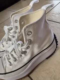 コンバース 厚底ハイカットスニーカー ホワイト