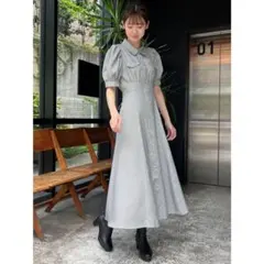 MAJESTIC LEGON バックレースアップシャツワンピース