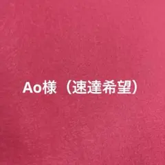 Ao様　（速達）