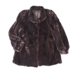 オーロラミンク ファーコート リアルファー Lサイズ 毛並み◎なめし柔らか オーロラミンク ファーコート リアルファー Lサイズ 毛並み