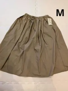 無印良品 イージーギャザースカート ベージュ M