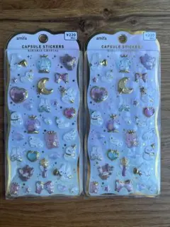 【24時間】amifa カプセルステッカー きらりんクリスタル エンジェルスノー