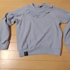 フリル付きライトブルートレーナー紫