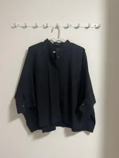 UNIQLO +J 七分袖シャツ 黒色 S