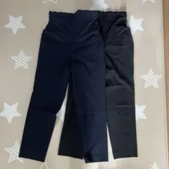 UNIQLO マタニティパンツ Mサイズ 2色セット(ブラック、ネイビー)