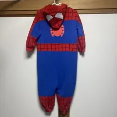 スパイダーマン フード付きパジャマ 130 コスプレにも　ハロウィン