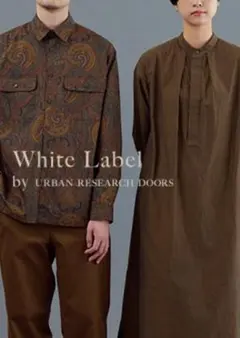 DOORS ピマコットン ロングワンピース　カーキブラウン