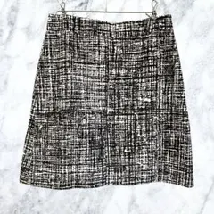 13181 ケイトスペード ニューヨーク ミニスカート 台形 幾何学模様 総柄M