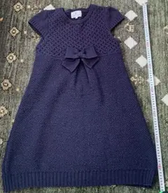 組曲kids ネイビーのニットワンピース 130～140cm