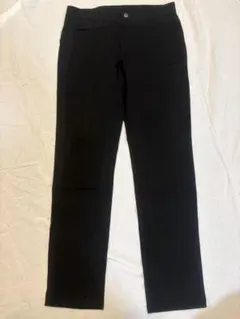 黒 スリムフィットパンツM ウエストゴム