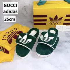 GUCCI adidas コラボ プラットフォーム サンダルキャンバス 24cm