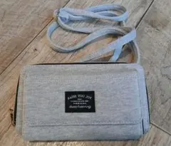 Raise You Joy グレー ショルダーバッグ