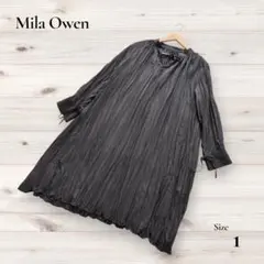 Mila Owen　ミラオーウェン　長袖ワンピース　プリーツ
