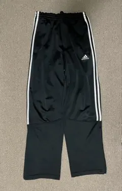 adidasトラックパンツ L アディダス ブラック ワイドパンツ ジャージ