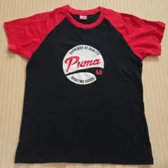 Puma ラグランTシャツ サイズ150黒/赤