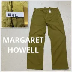 MHL. エムエイチエル ワークパンツ W34 麻混 バックシンチ リネン混のサムネイル