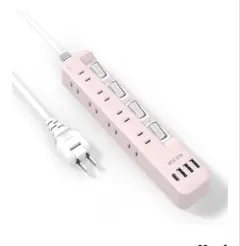 Mscien 電源タップ usb付き 8個AC延長コード 2m