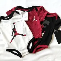 ジョーダン Jordan ナイキ Nike ロンパース 3枚セット 0-3ヶ月