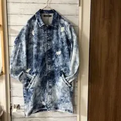 OUTAGE アウトエッジ ダメージ加工 ストレッチデニムコート 古着屋購入