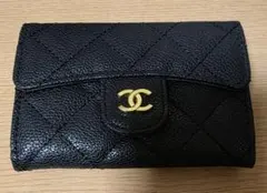 CHANEL ブラック レザー カードケース 小銭入れ ノベルティ