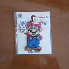 任天堂 マリオ ワッペン Vサイン ミニ