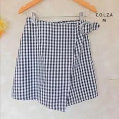 C.O.L.Z.A ギンガムチェック ラップスタイル ショートパンツ Mサイズ