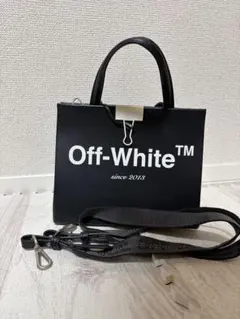 希少 OFF-WHITE レザーショルダーバッグ