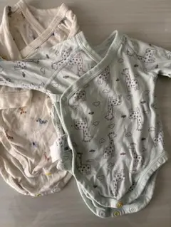 ベビー肌着　ユニクロ　前開き　60 2枚セット