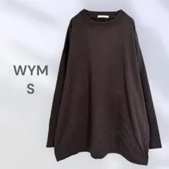 WYM オーバーサイズ　長袖カットソー　カジュアル　シンプル　着回し抜群のサムネイル